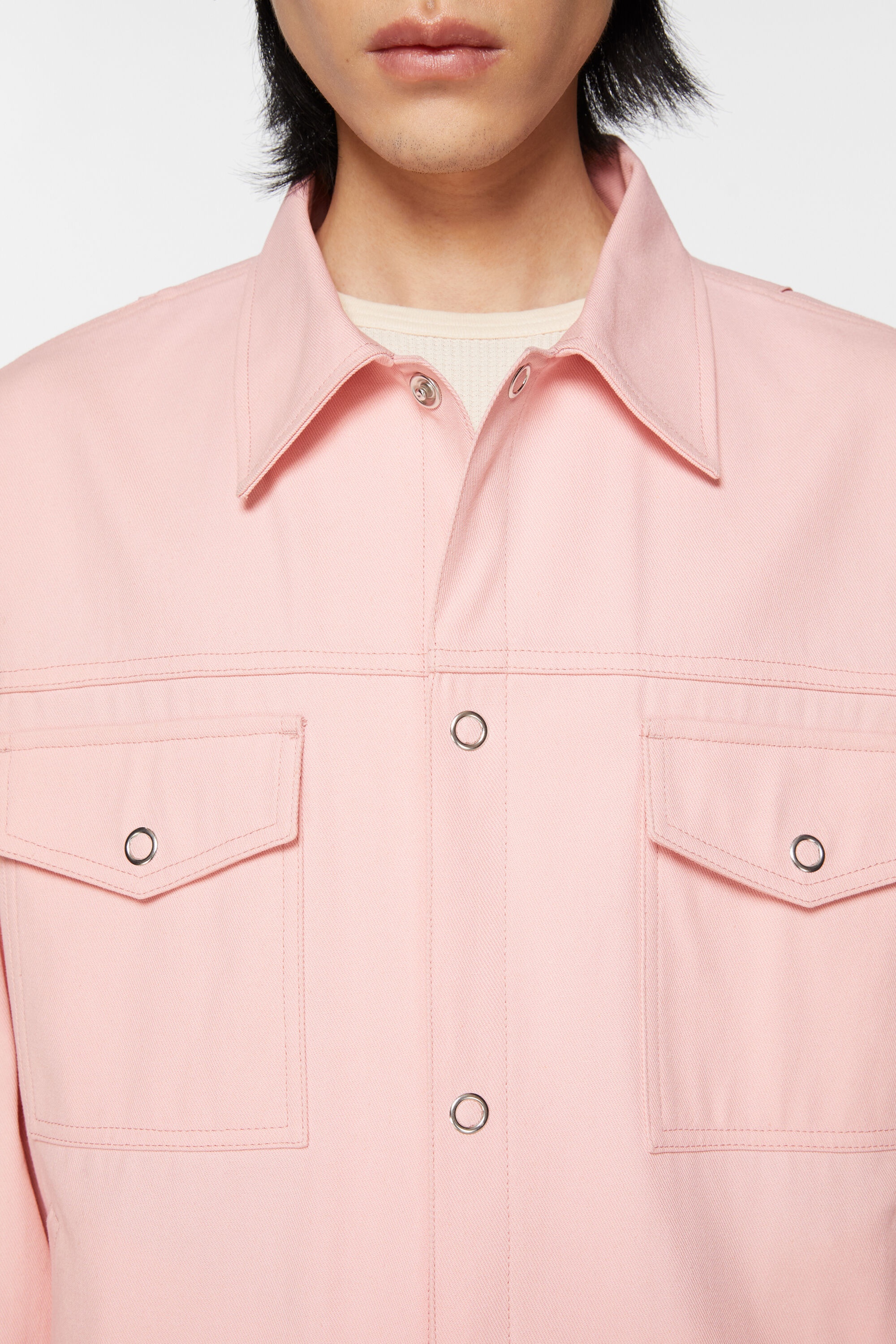 Twill jacket - Pale Pink - 5
