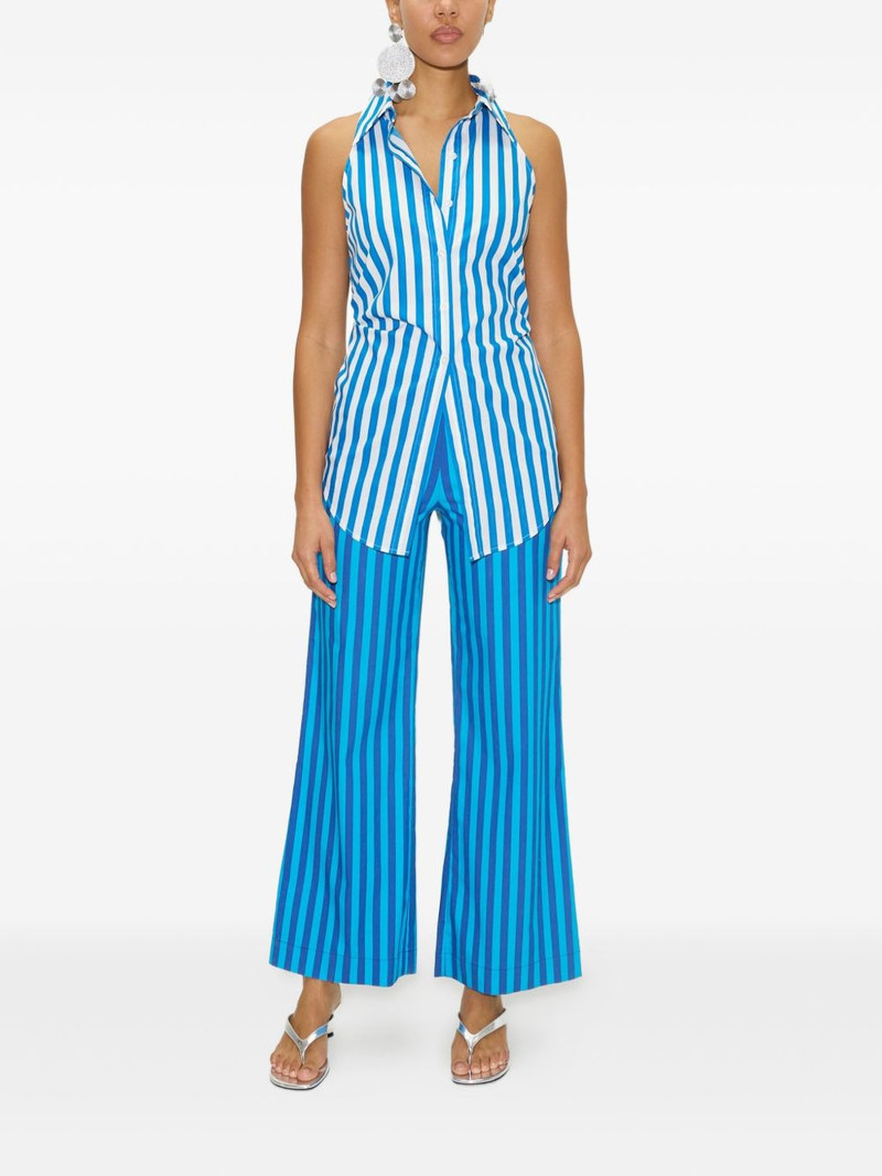 SIMONMILLER Loch stripe sleeveless shirt outlook
