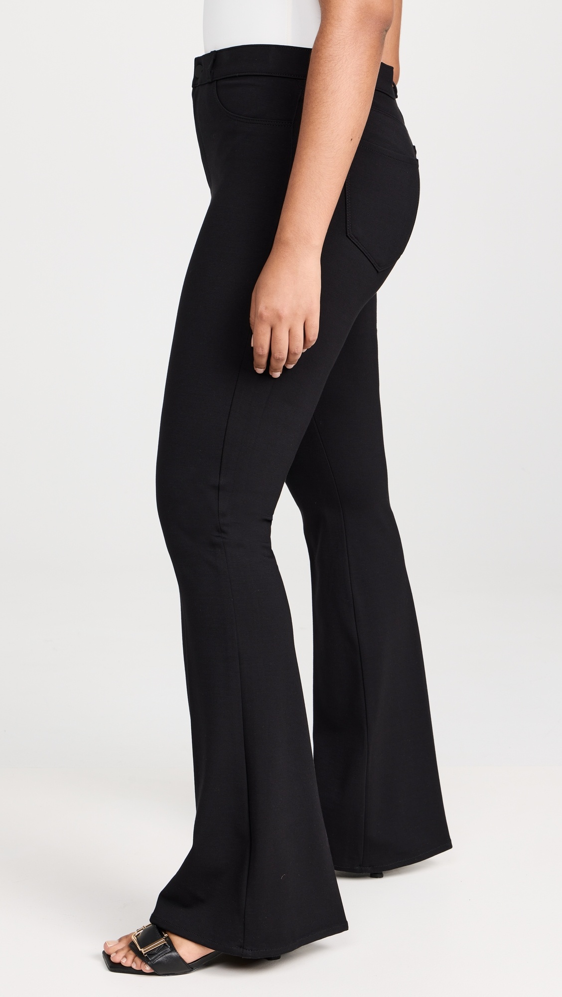 The Marty High Rise Flare Ponte Pants - 10