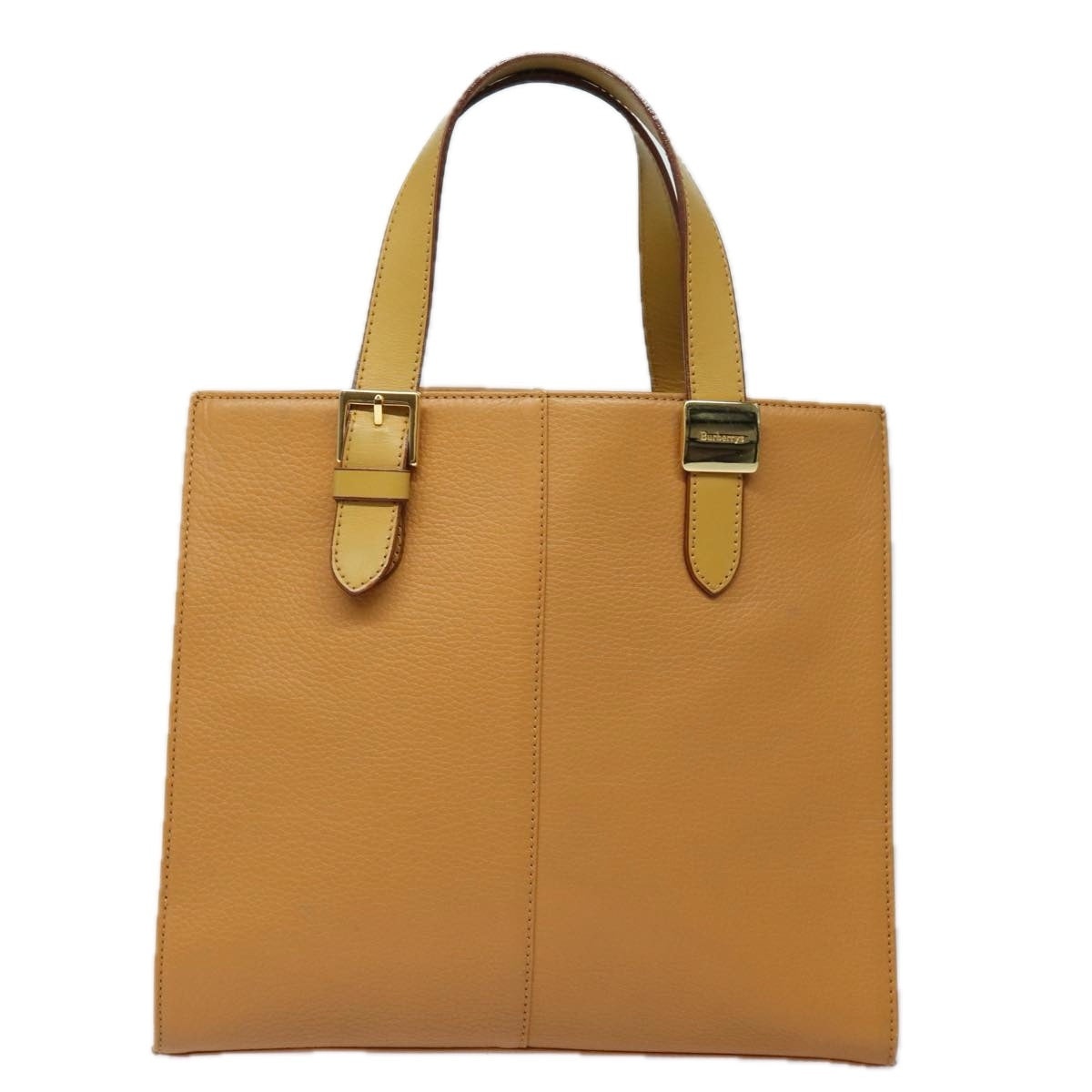 Burberry Nova Check Hand Bag Leather Beige - 13