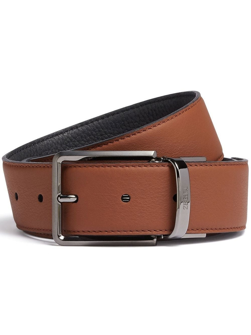 ZEGNA leather reversible belt outlook