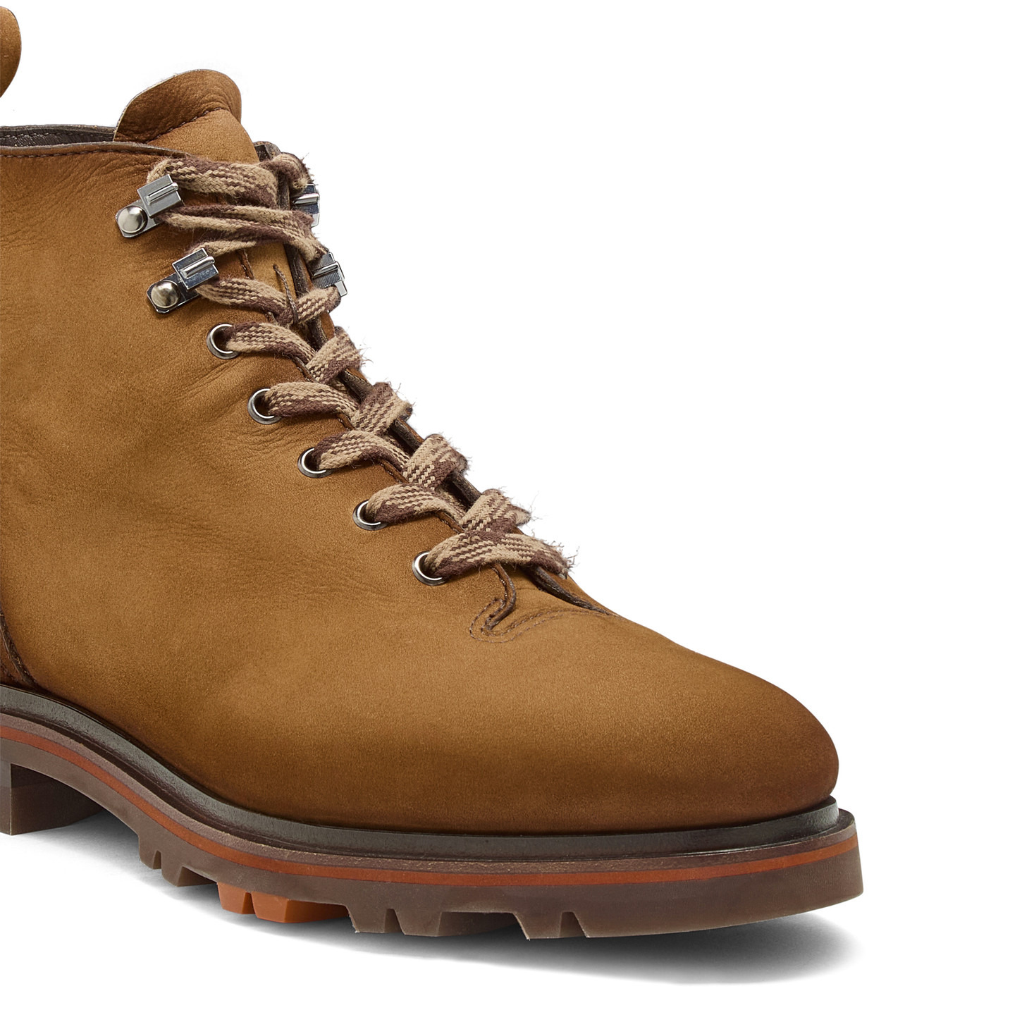Men's light brown nubuck hiking boot - 6