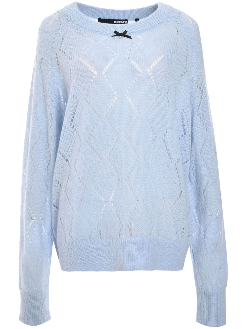 pointelle-knit sweater 1