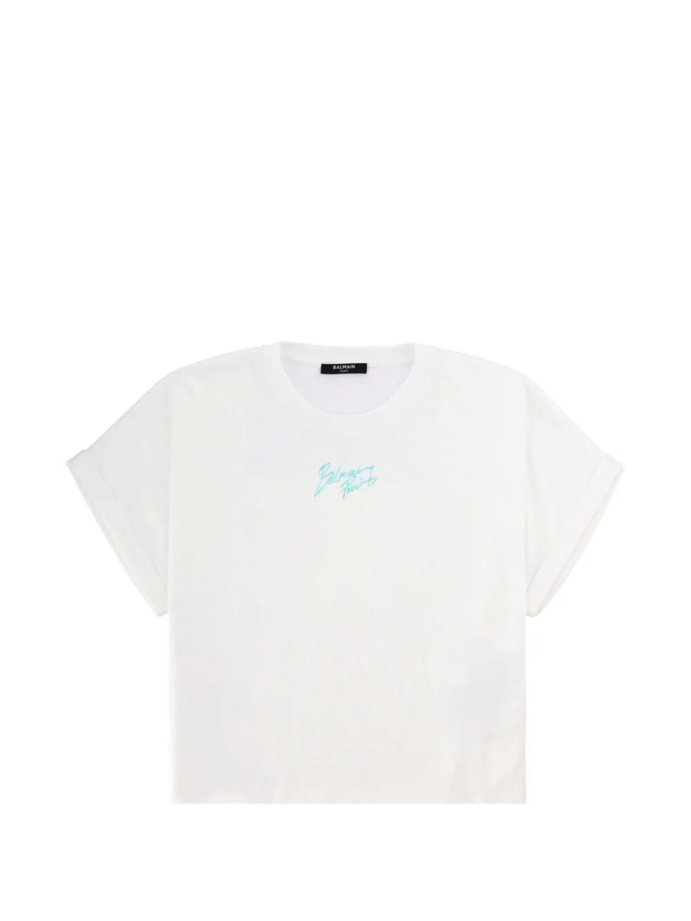 rolled-sleeve T-shirt - 1