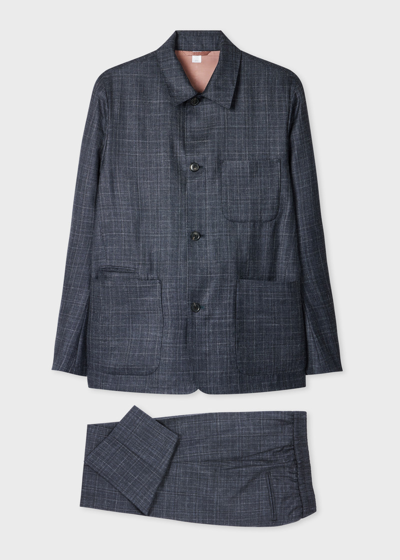 Navy Wool-Silk Work Co-Ord 1