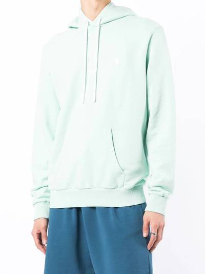 Marcelo Burlon County Of Milan logo-embroidered drawstring hoodie outlook