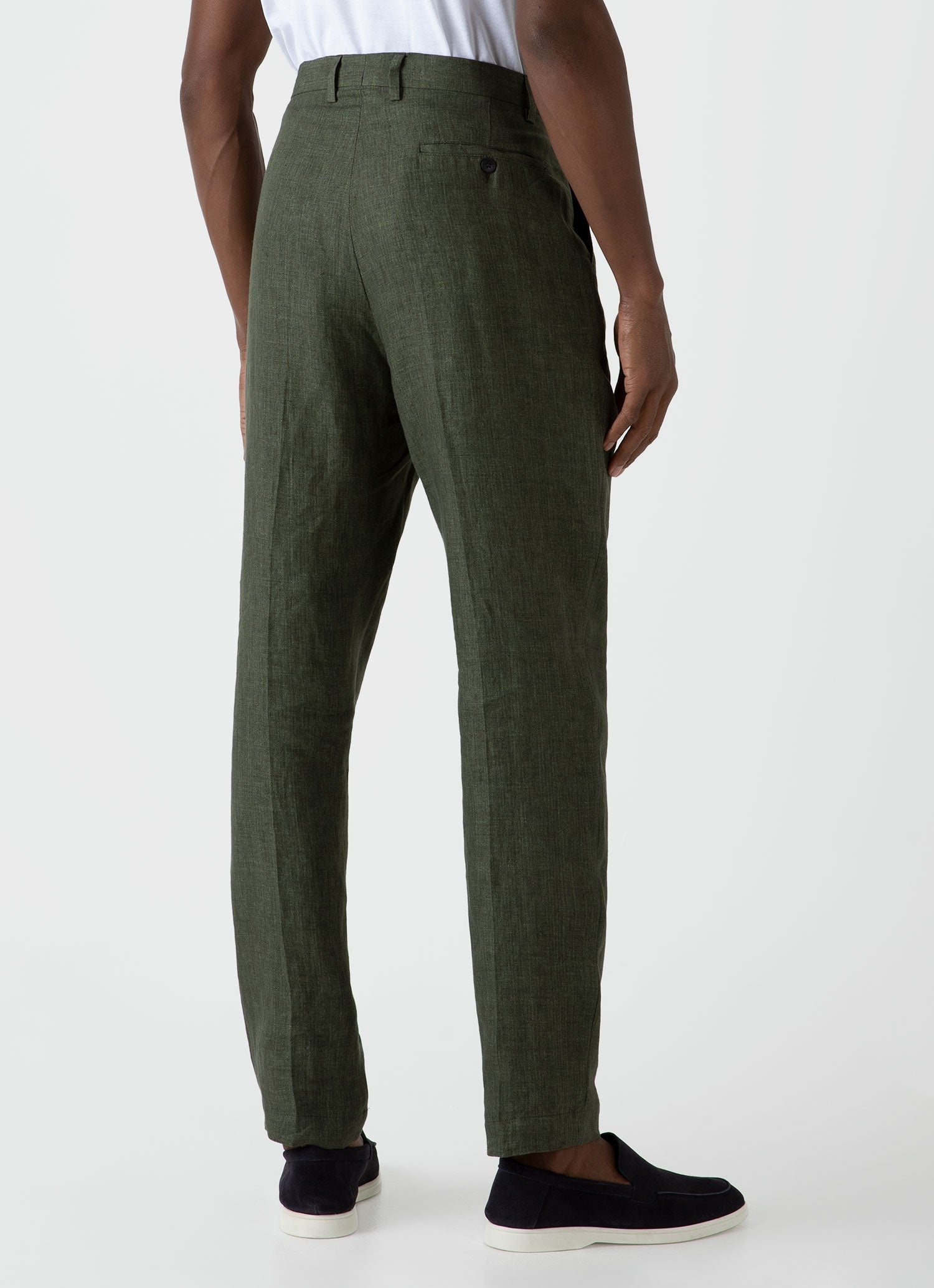Pleated Linen Trouser - 4