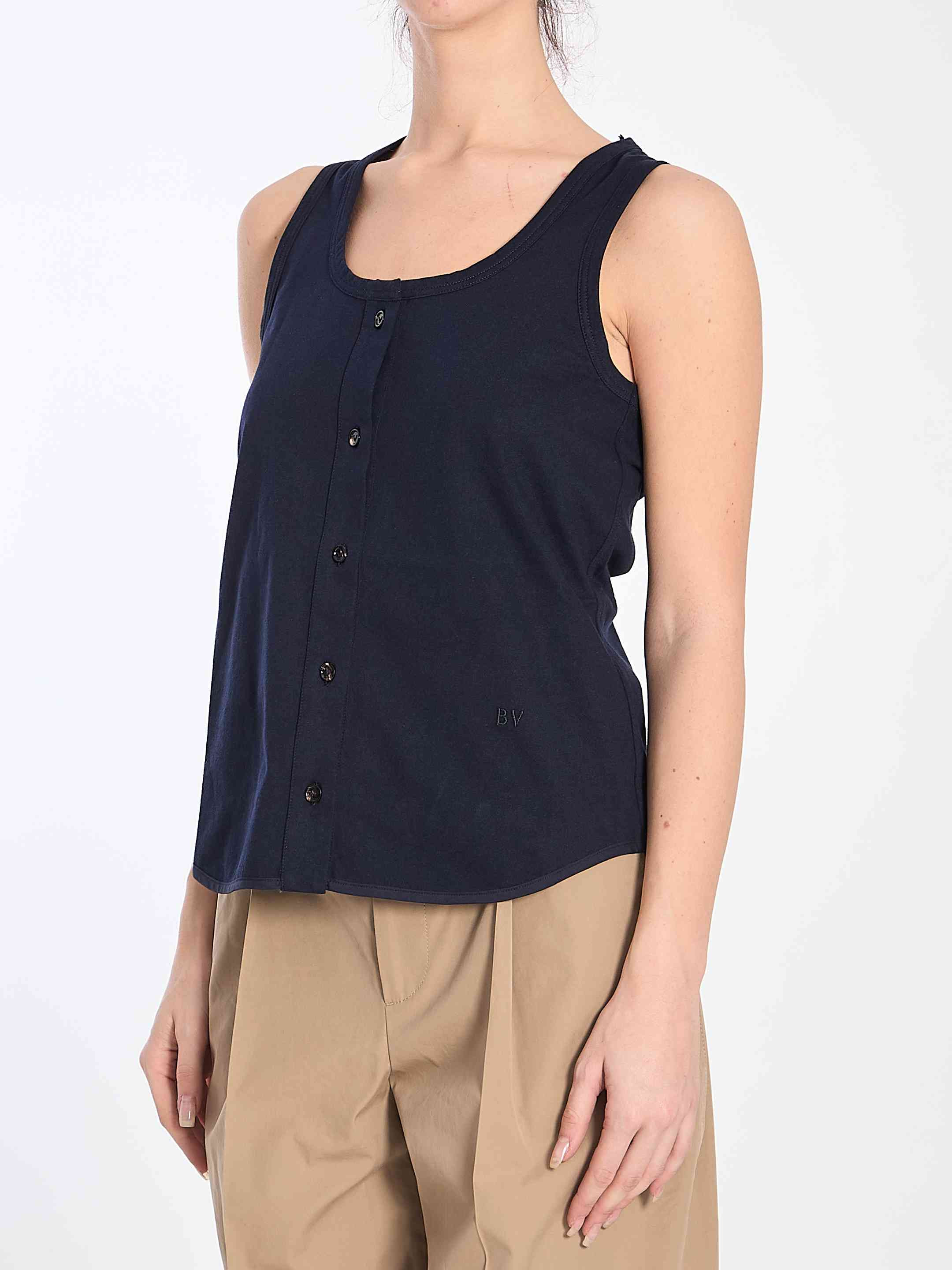Bottega Veneta Women Tank Top With Buttons - 2