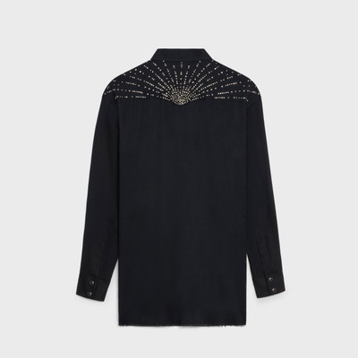 CELINE EMBROIDERED COWBOY SHIRT IN LIGHT VISCOSE outlook