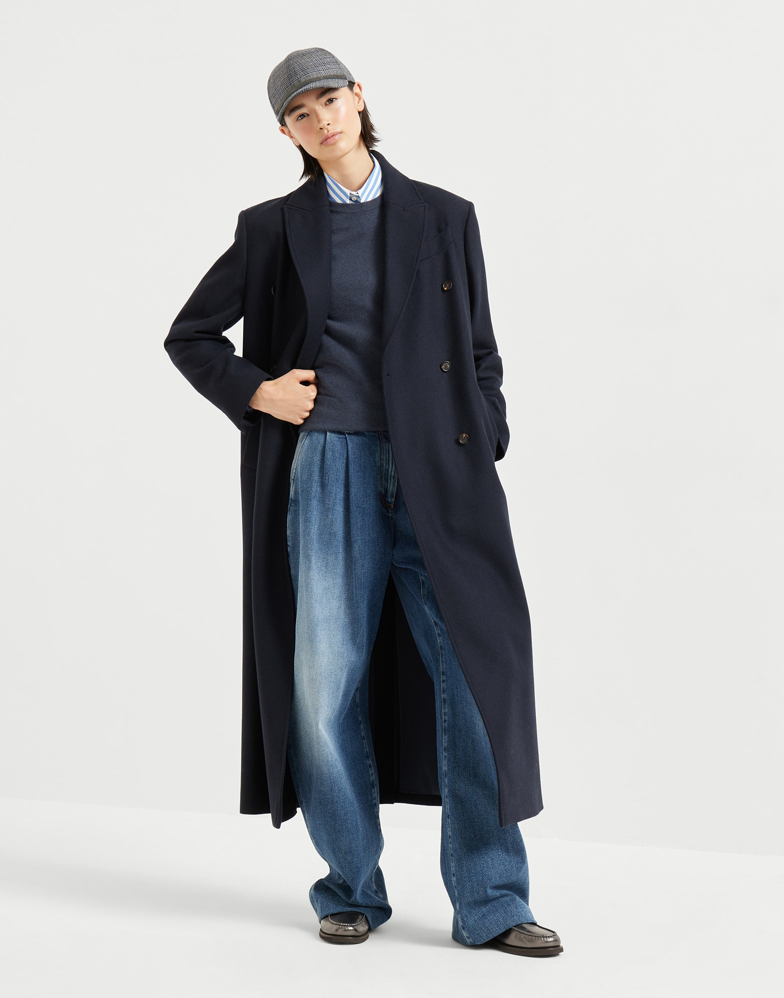 Cashmere sweater with monili - 5