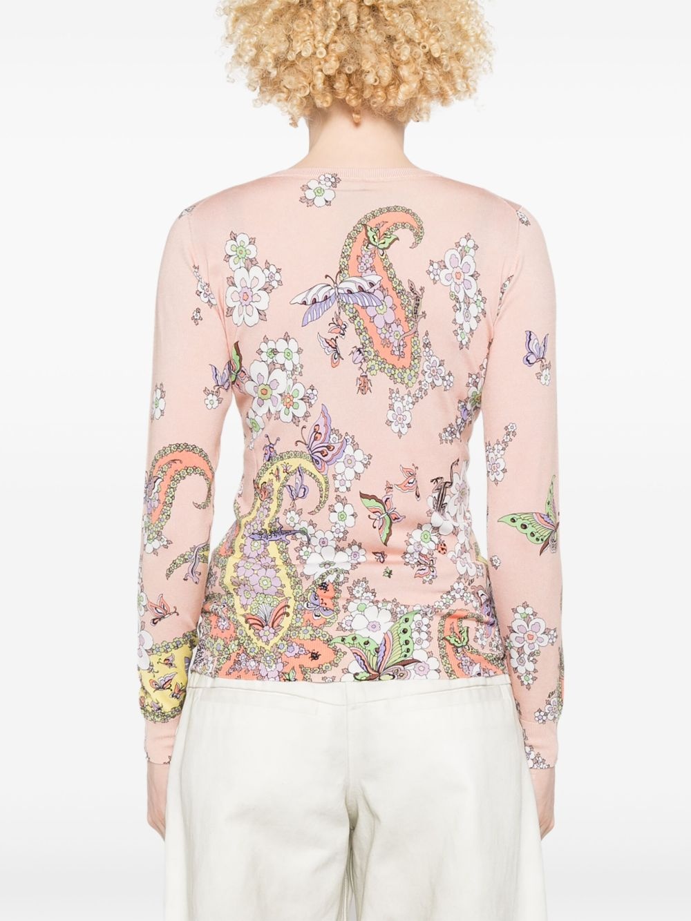 floral-print sweater - 4