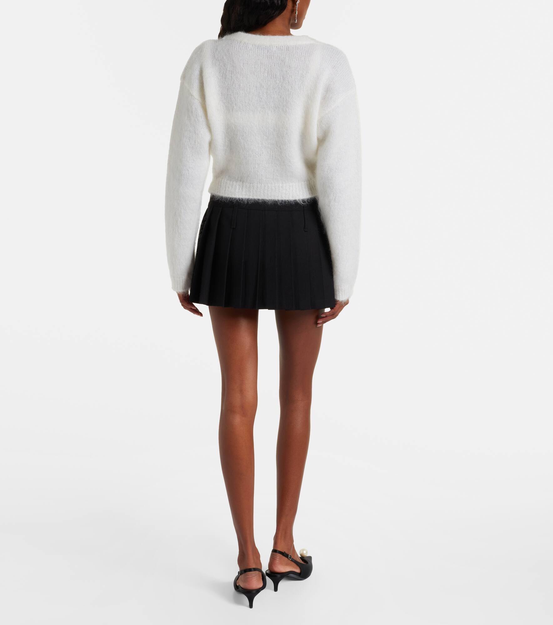 Embroidered mohair-blend cardigan - 3