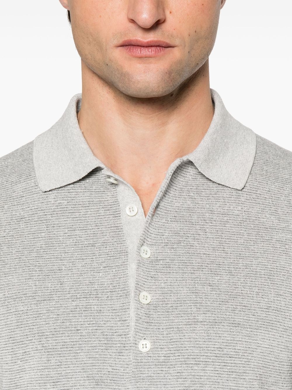 4-Bar stripe cotton polo shirt - 4