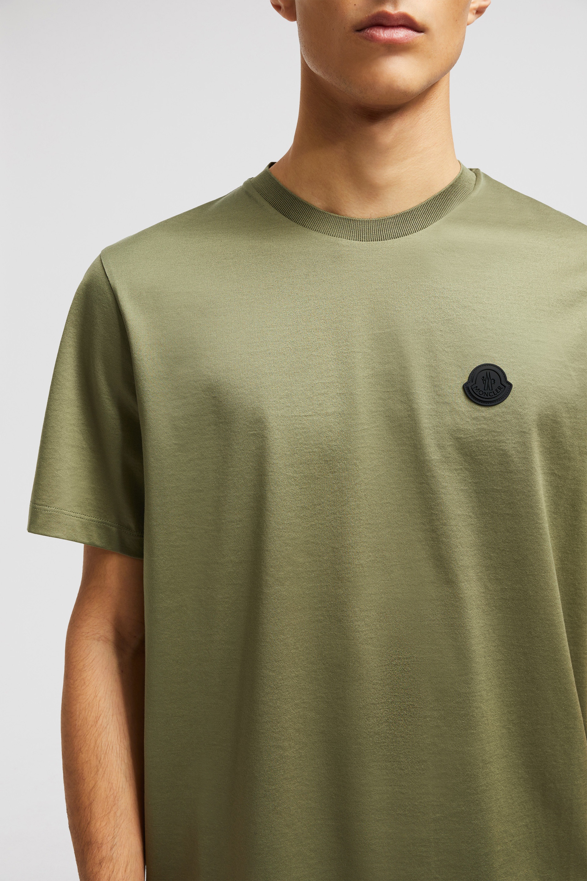 Vertical Back Logo Cotton T-Shirt - 6