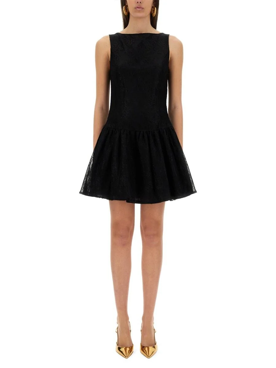 Nina Ricci Mini Dress With Peplum Skirt - 1