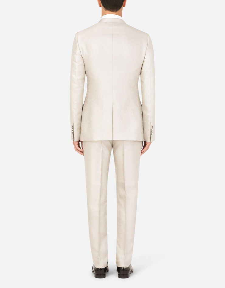 Double-breasted silk jacquard Martini-fit suit - 2