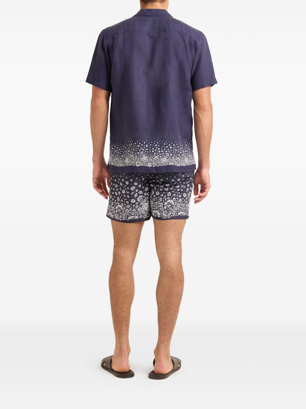 Maitan floral-print linen shirt - 3