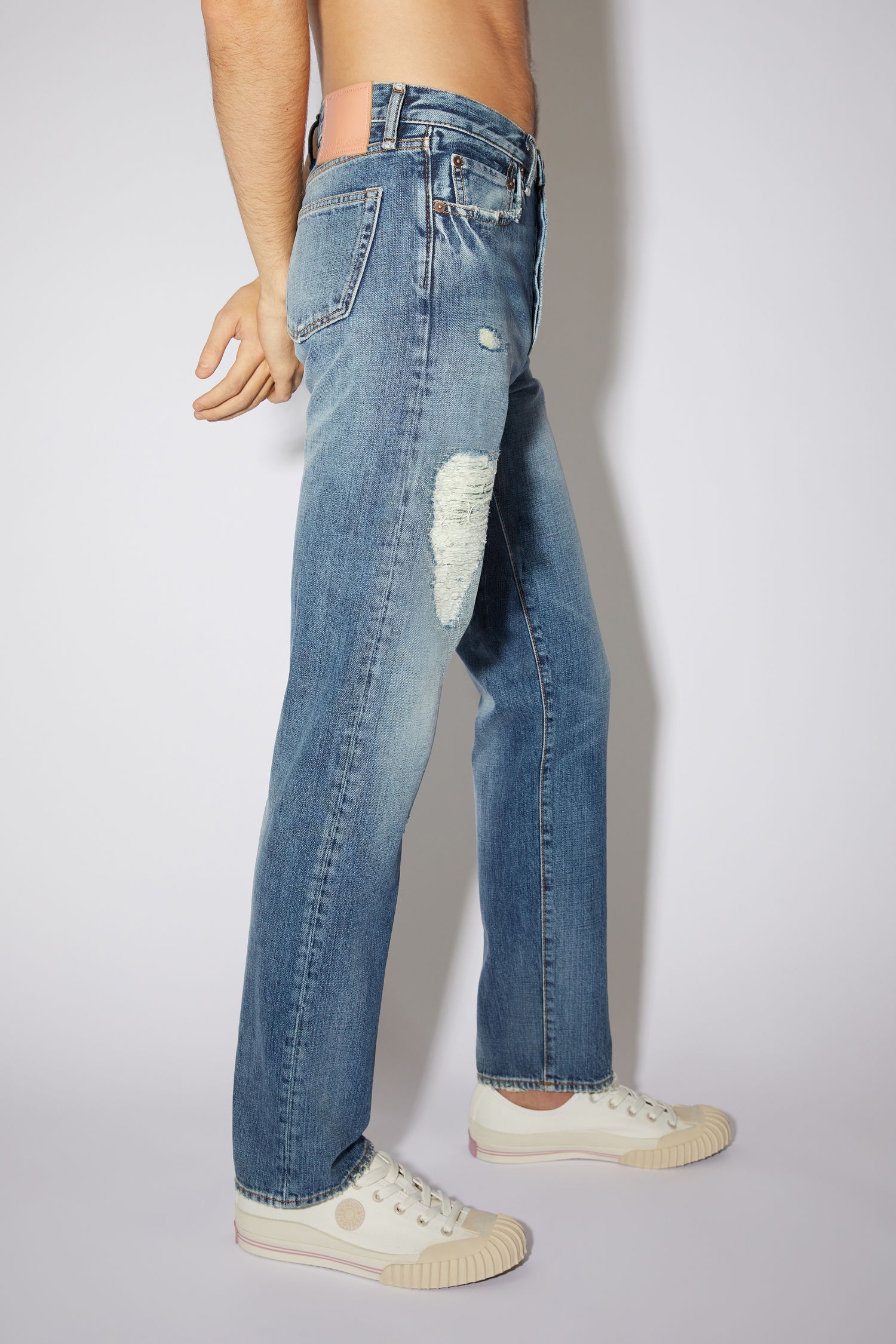 Straight fit jeans - Mid Blue - 4