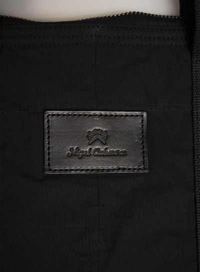 Nigel Cabourn Helmet Bag Mix Cotton Nylon Weather Cloth in Black outlook