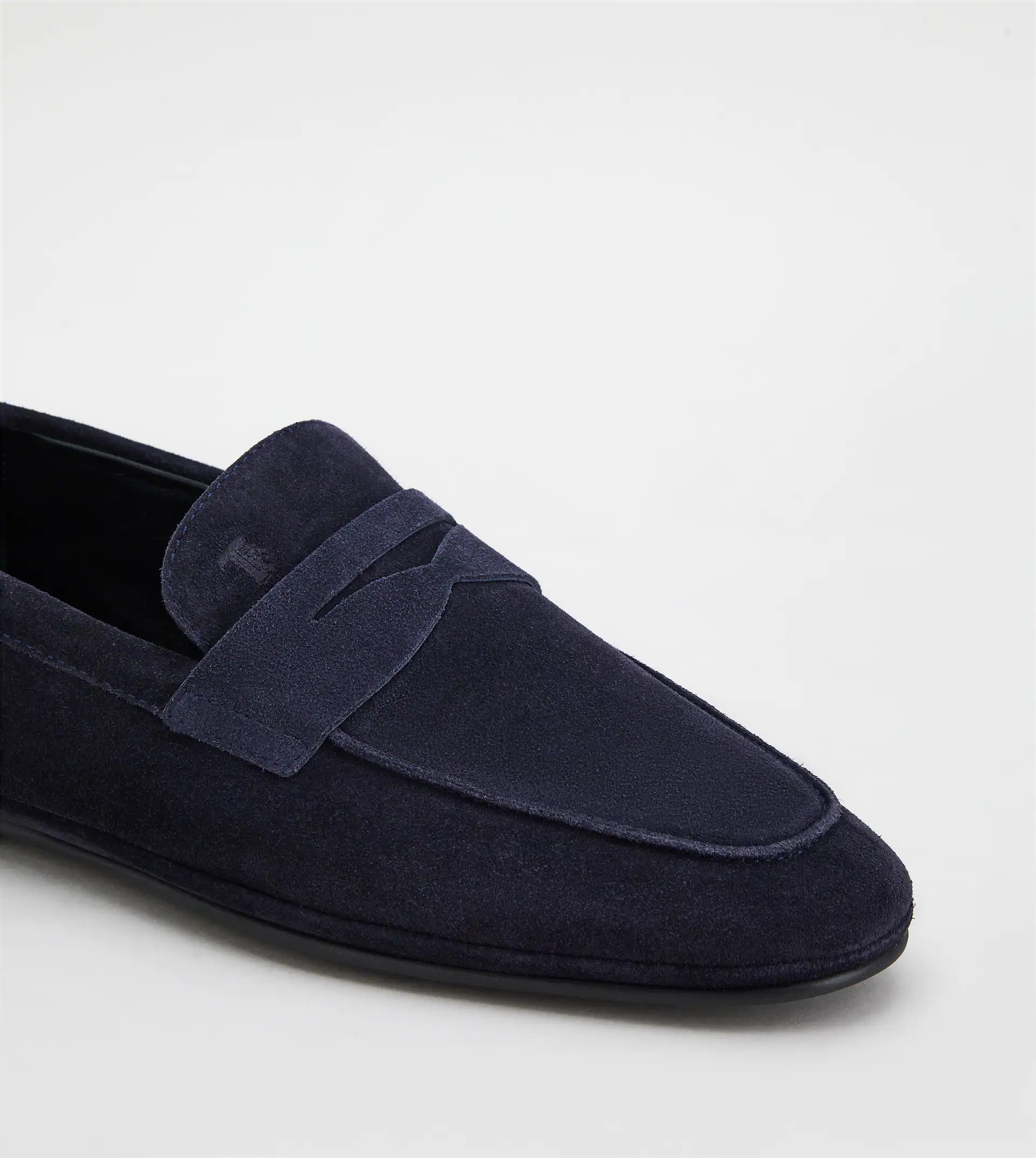 LOAFERS IN SUEDE - BLUE - 5