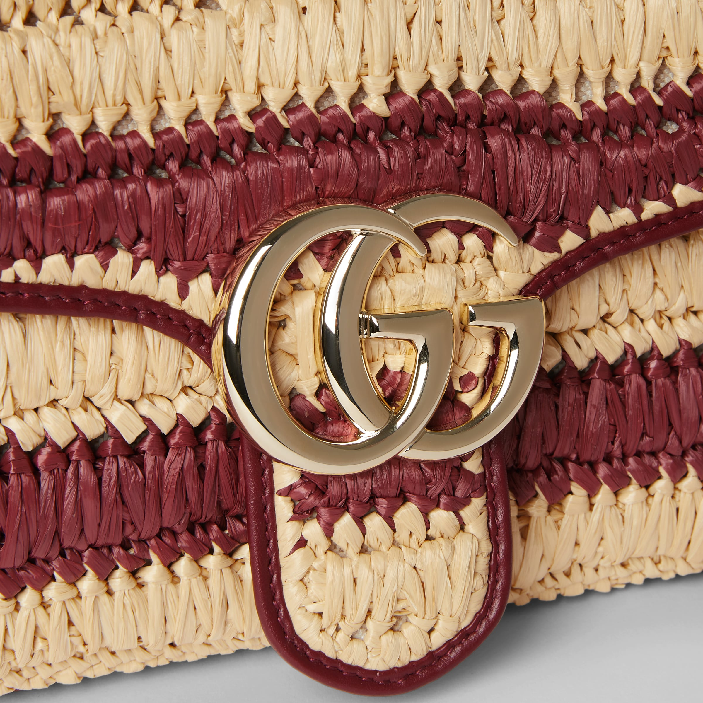 GG Marmont woven medium shoulder bag - 6
