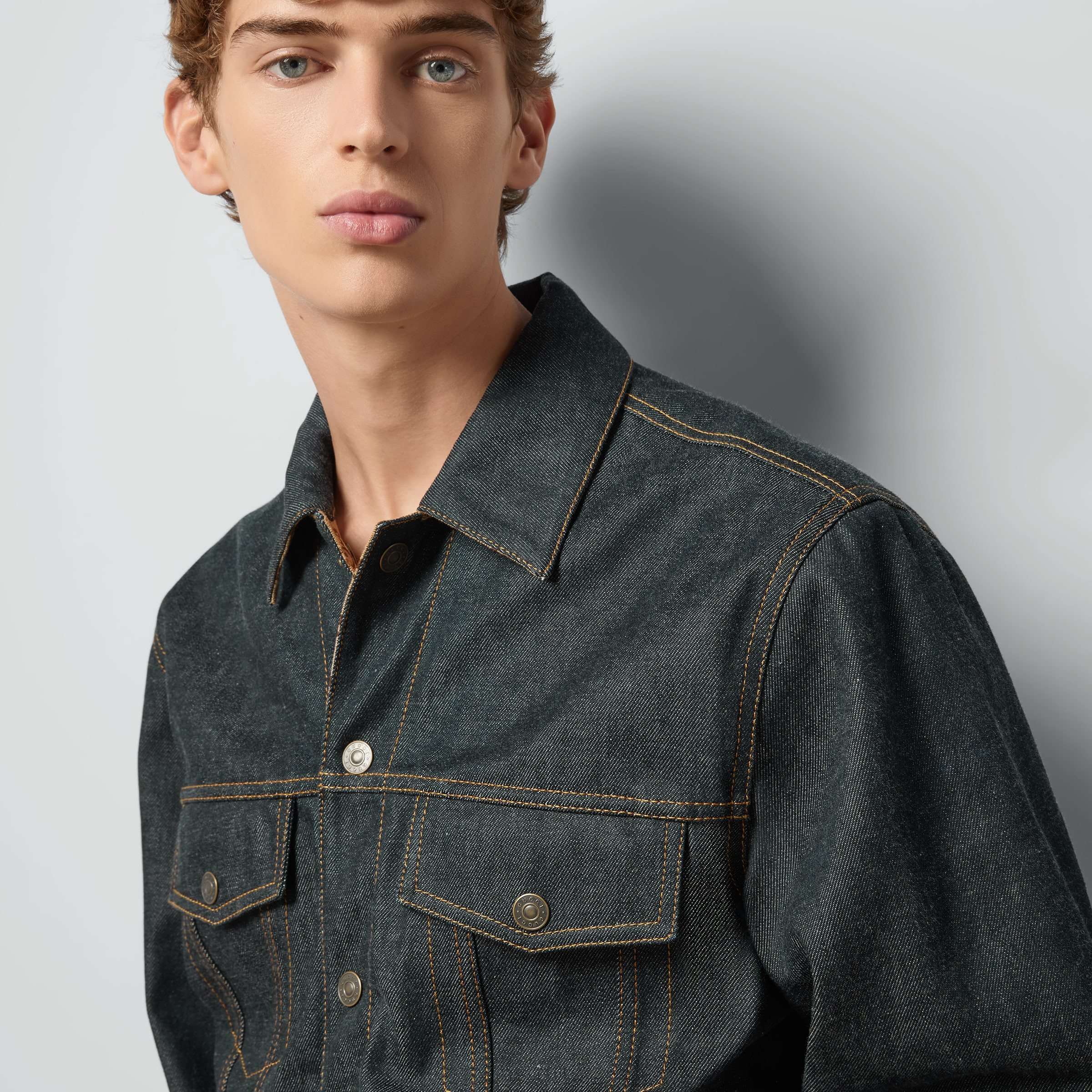 GG reversible denim jacket - 3