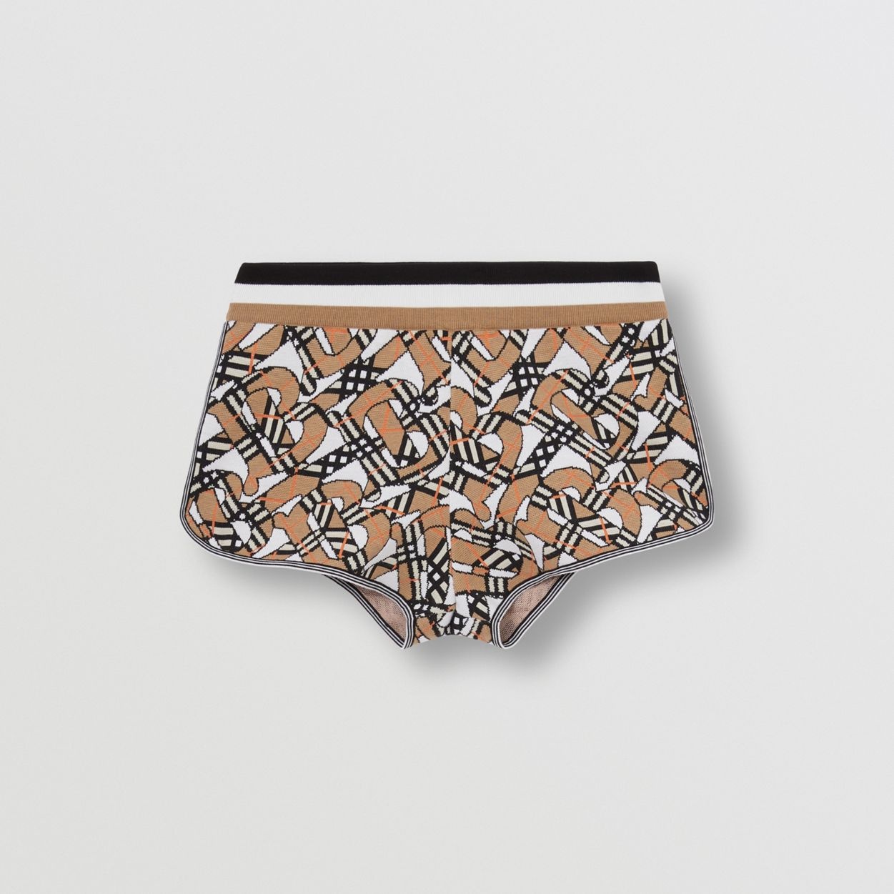 Monogram Wool Blend Jacquard Shorts - 1