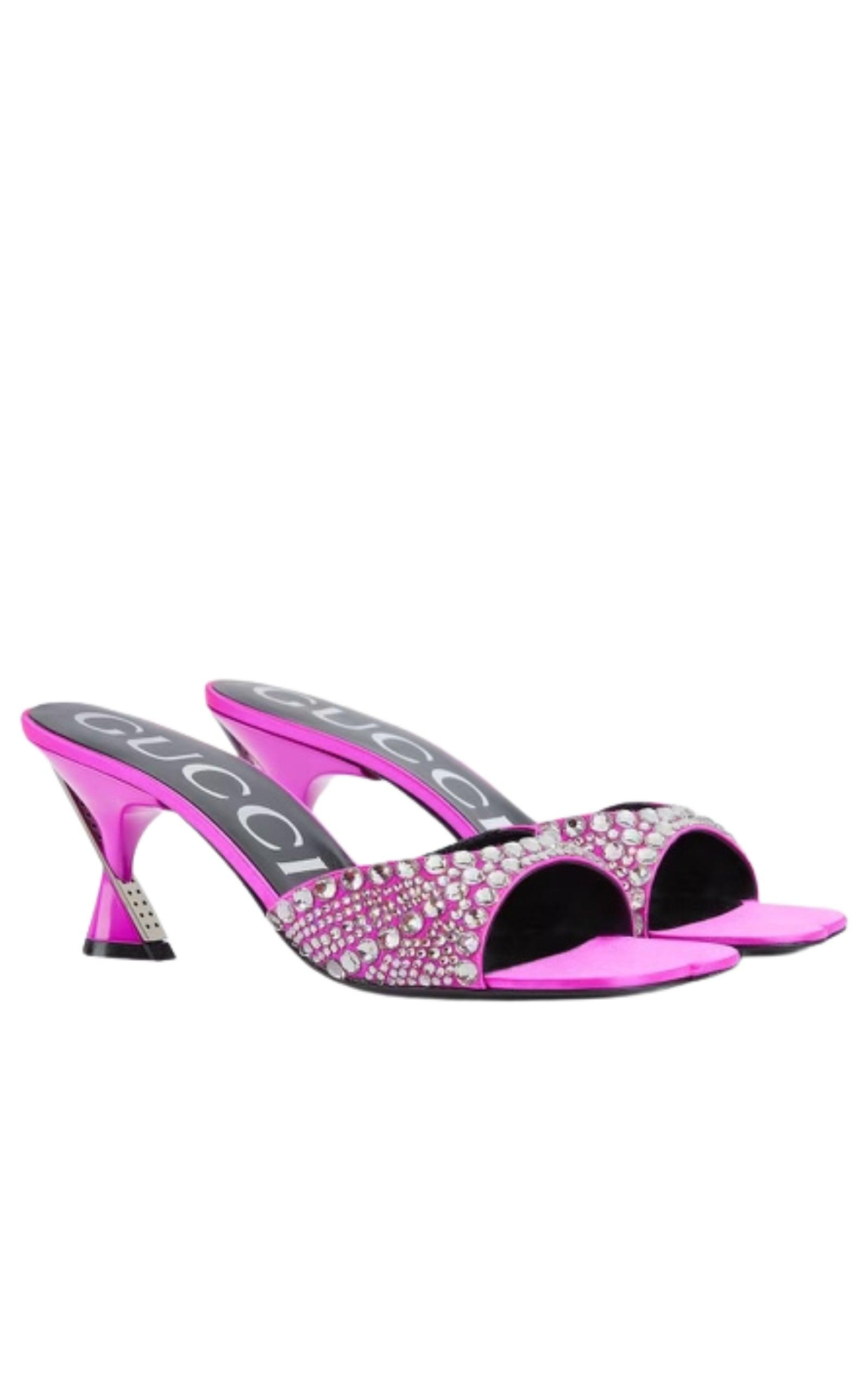 Pink Galactica Heeled Sandals - 7