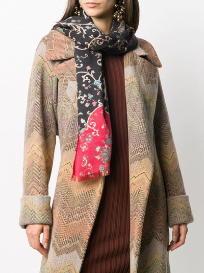 Etro all-over floral print scarf outlook