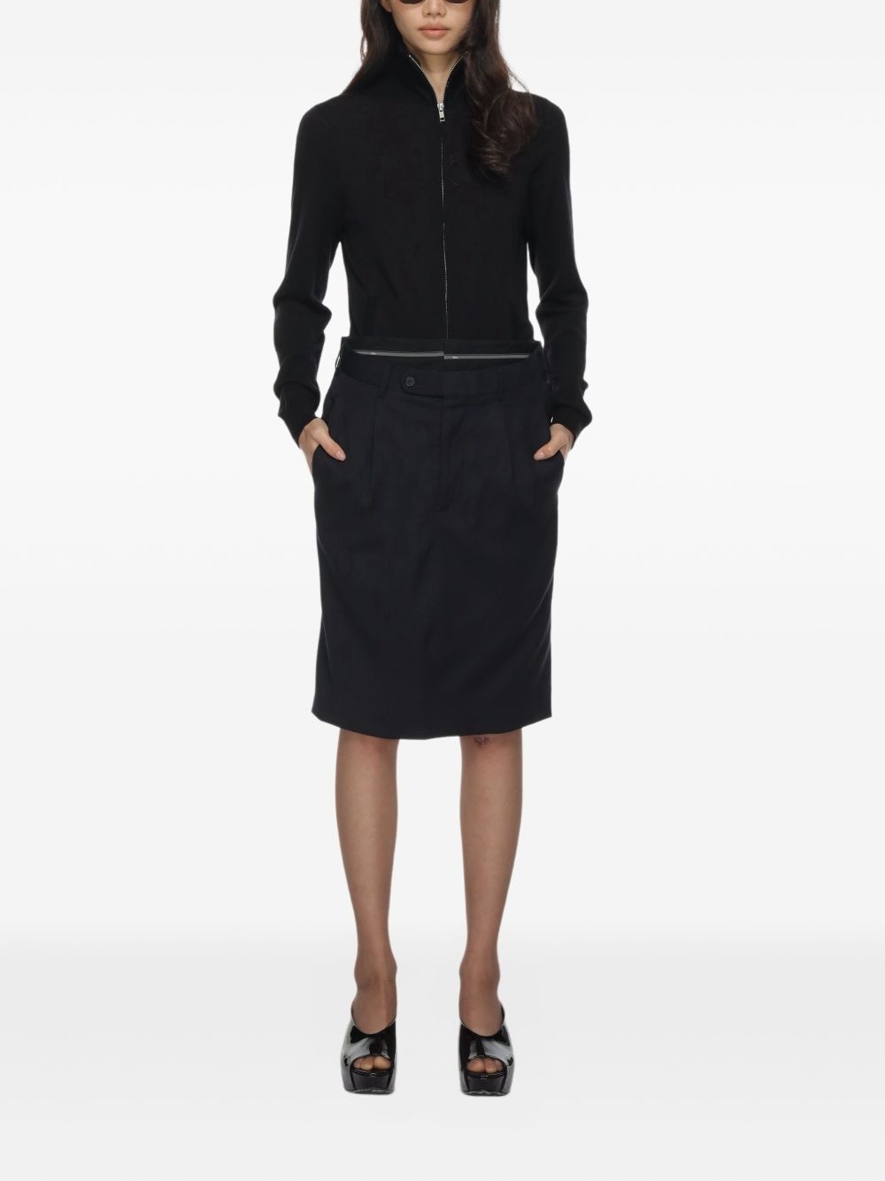 zip-up cardigan - 2