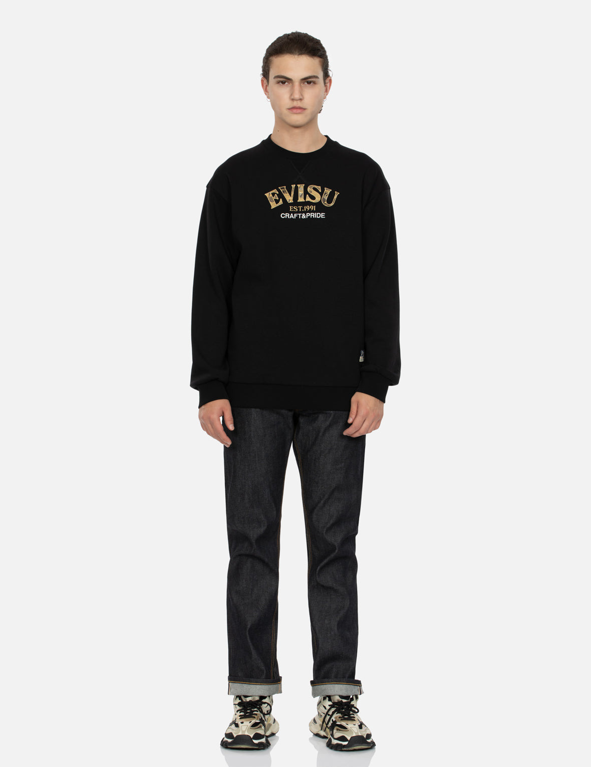 MONOGRAM JACQUARD BOUCLE AND SEAGULL EMBRODIERY RELAX FIT HOODIE - 5