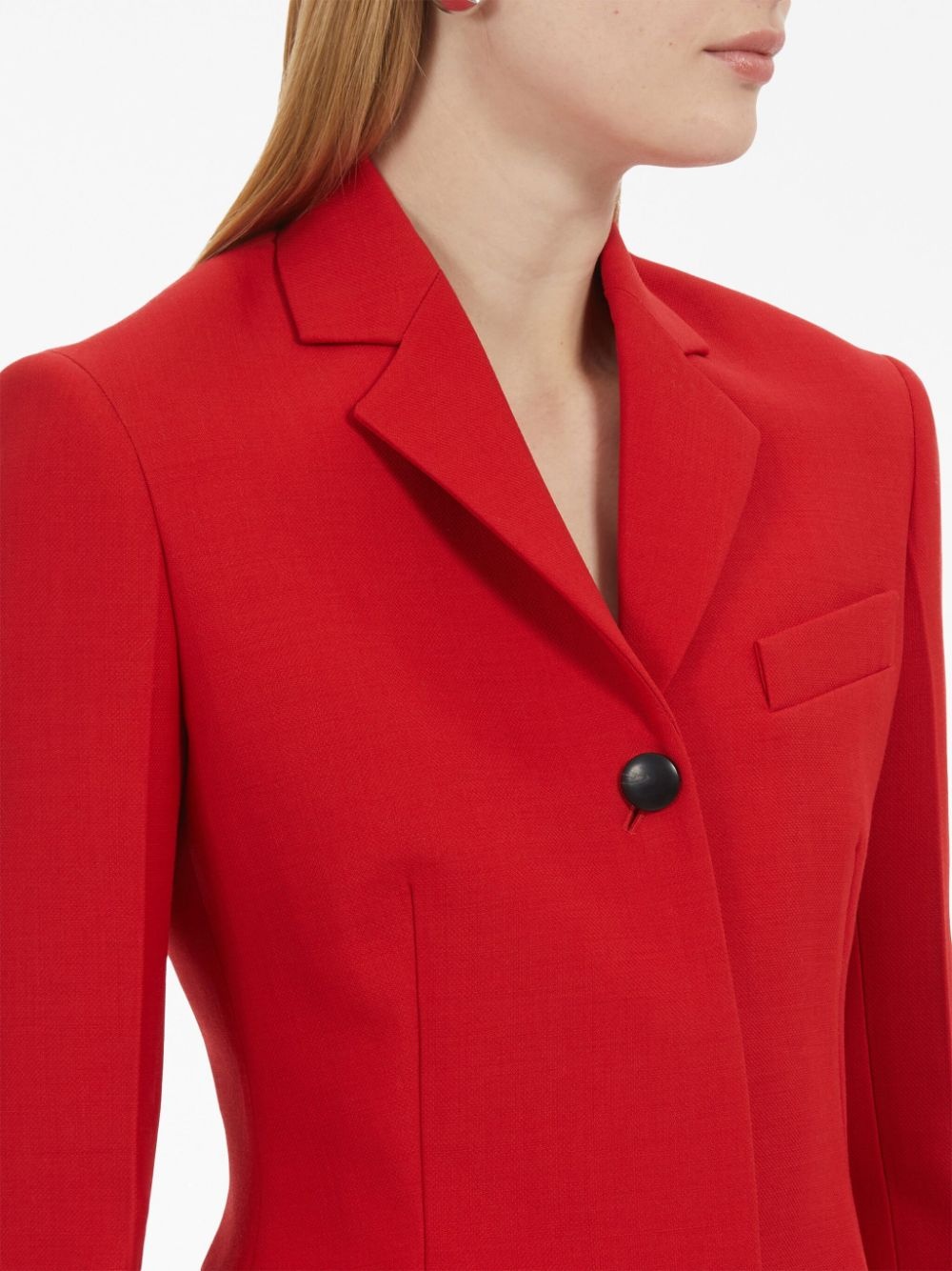 single-breasted wool blazer - 5