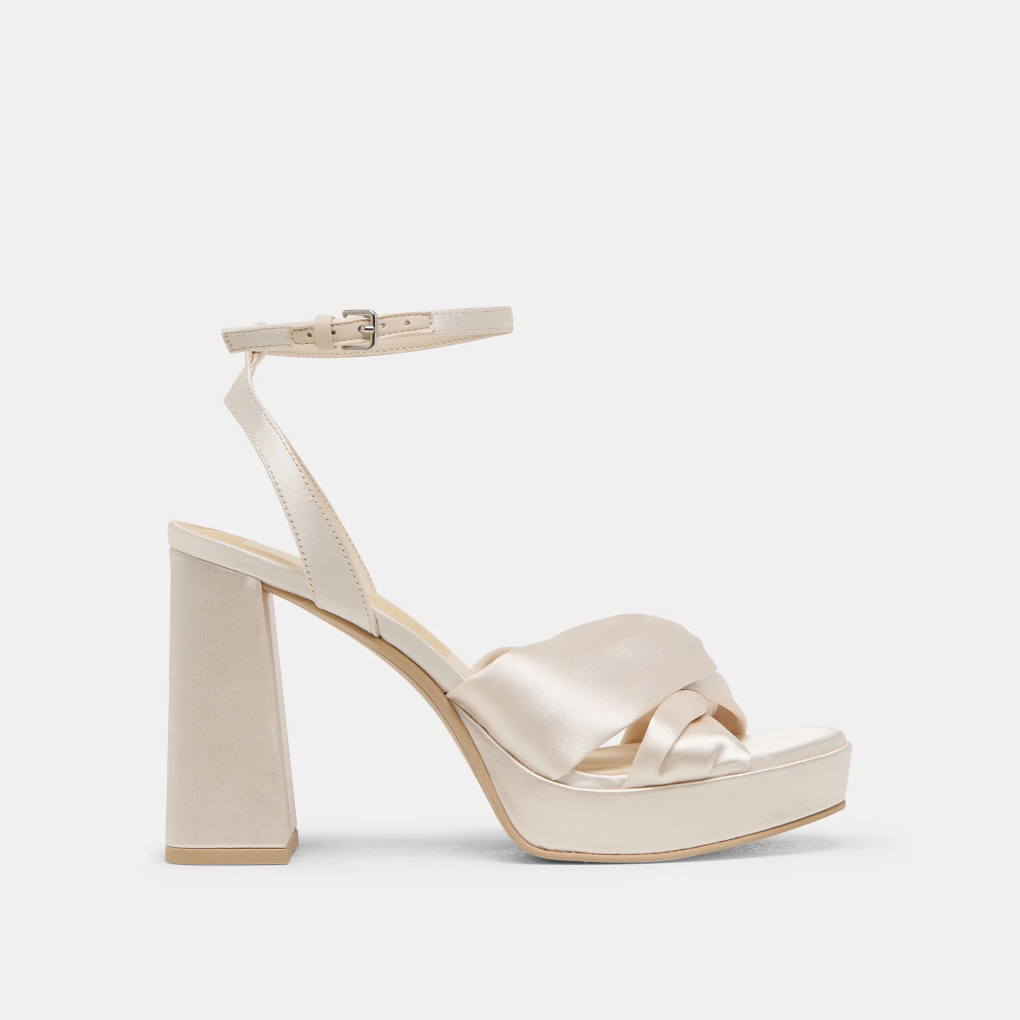 PARLO HEELS IVORY SATIN - 1