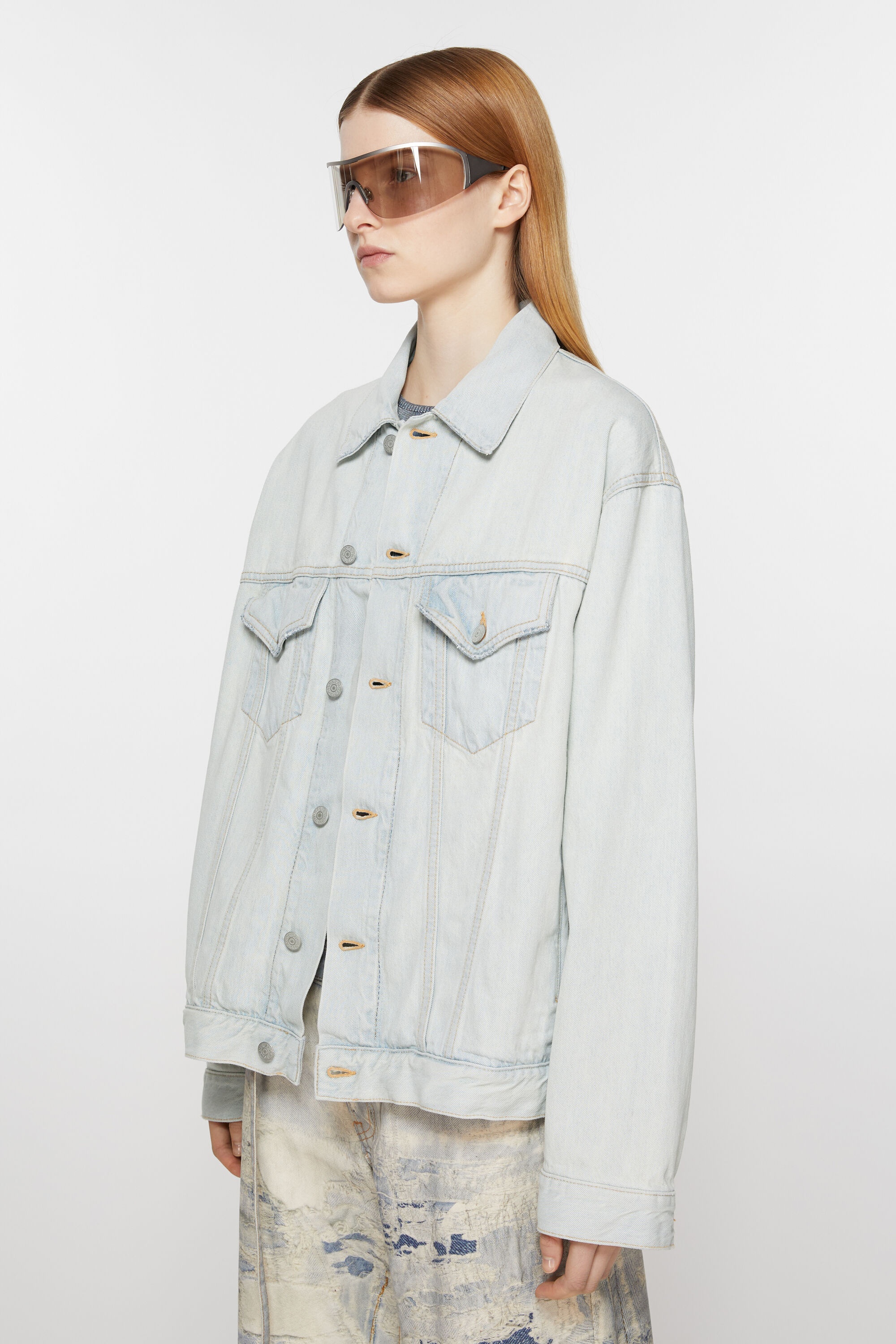 Denim jacket - Relaxed fit - Light blue - 3