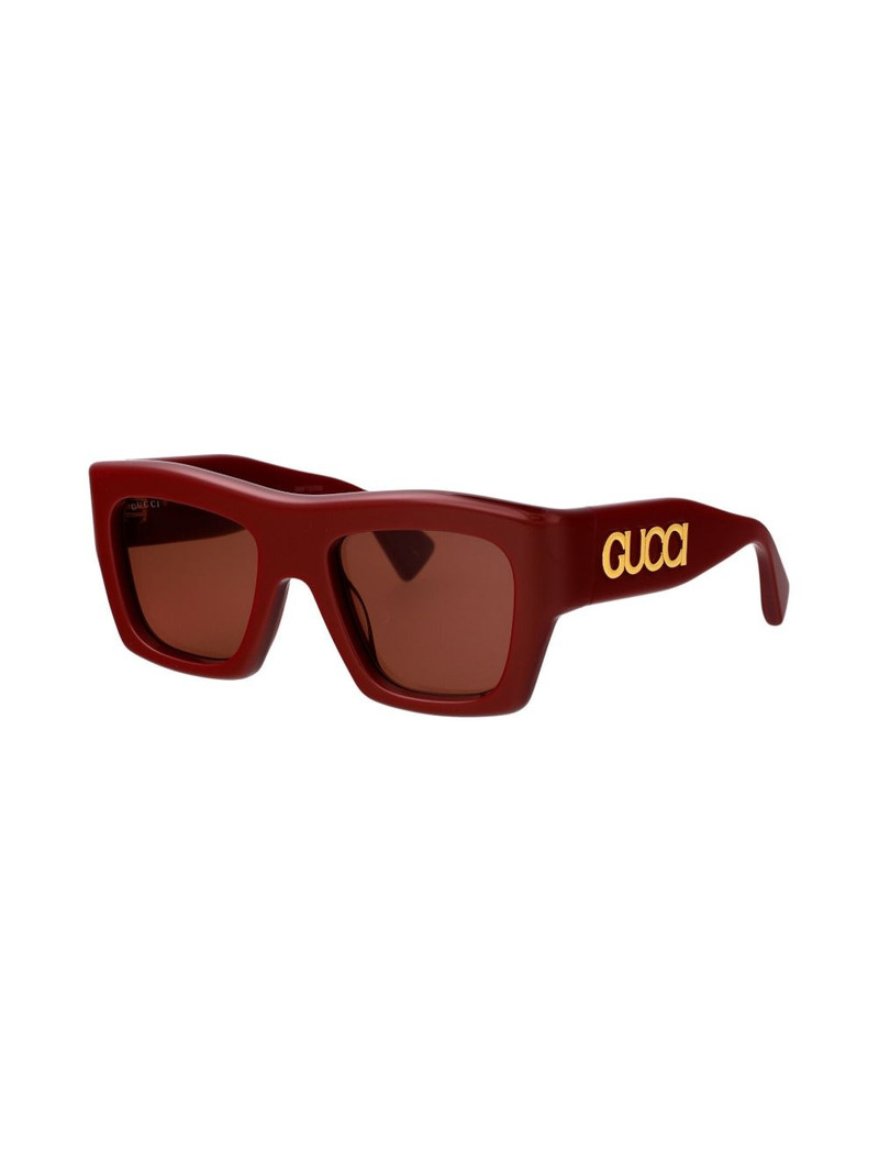 GUCCI logo-lettering sunglasses outlook