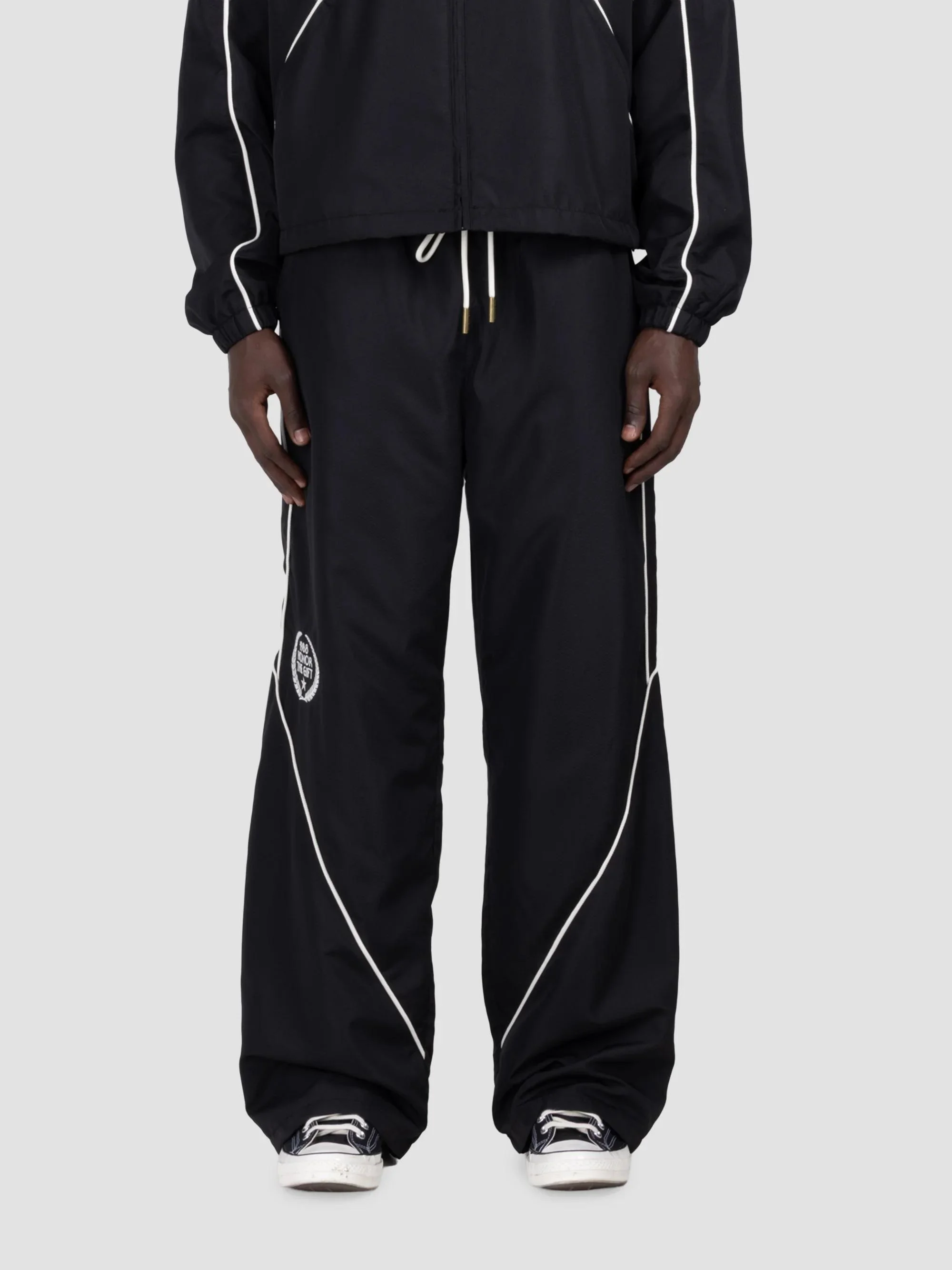 Men's Honeycomb Track Pants - Black - 1