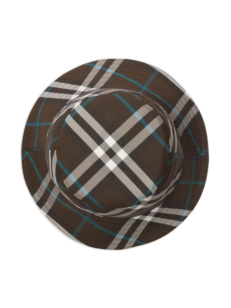 Burberry EKD check-print bucket hat outlook