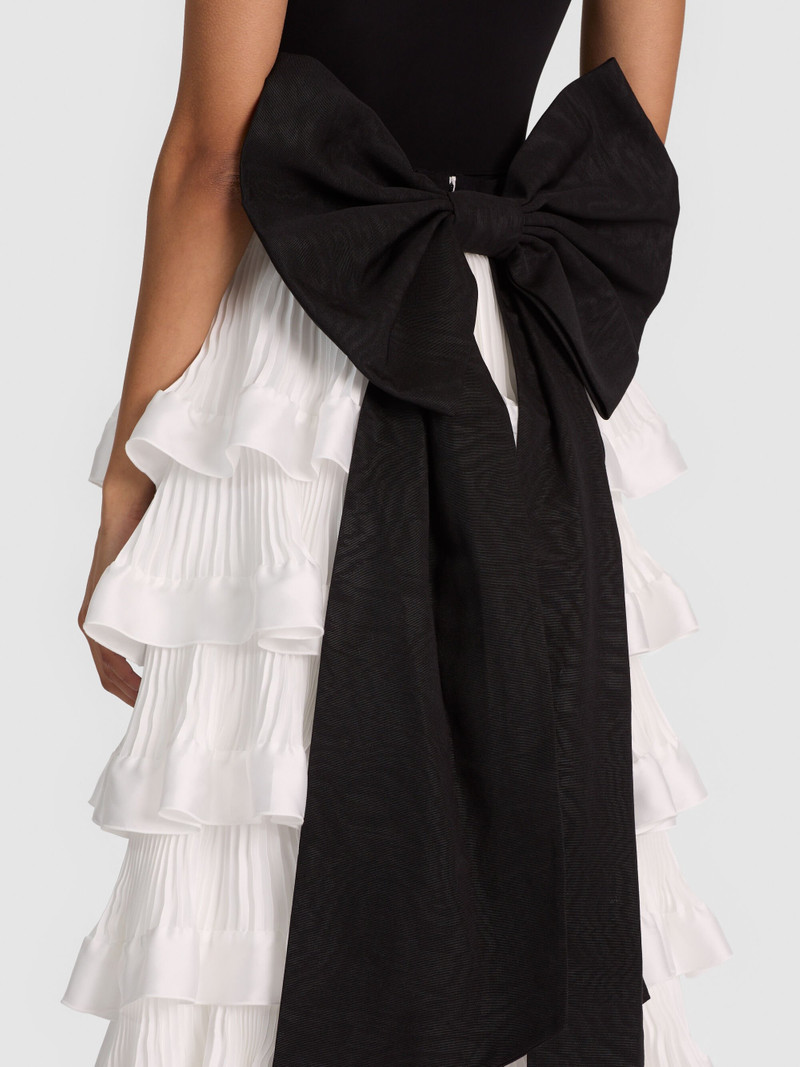 AVANA BOW BACK TIERED GOWN SKIRT 5