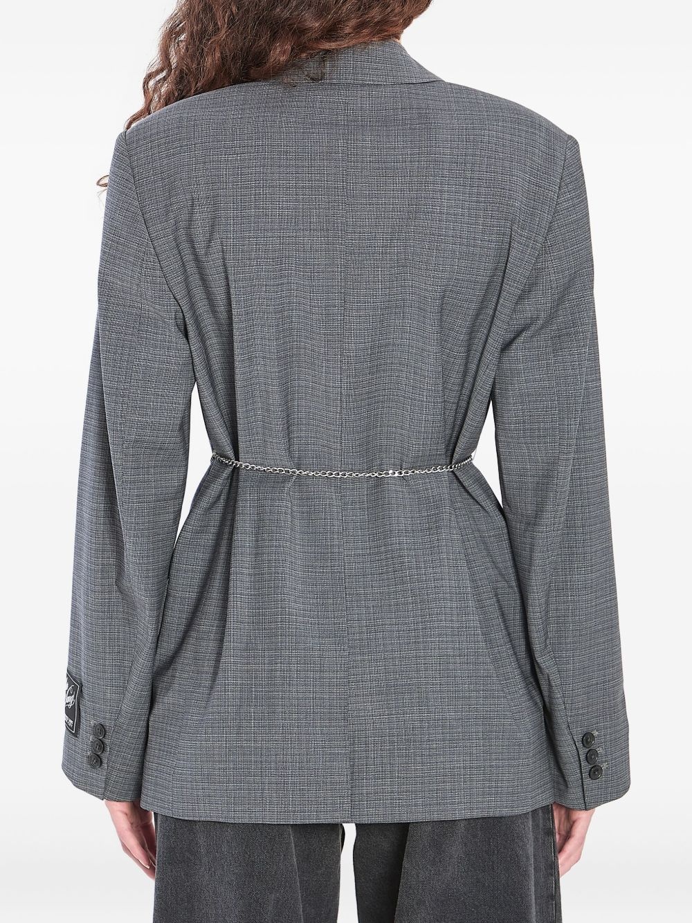 detachable chain-link blazer - 4