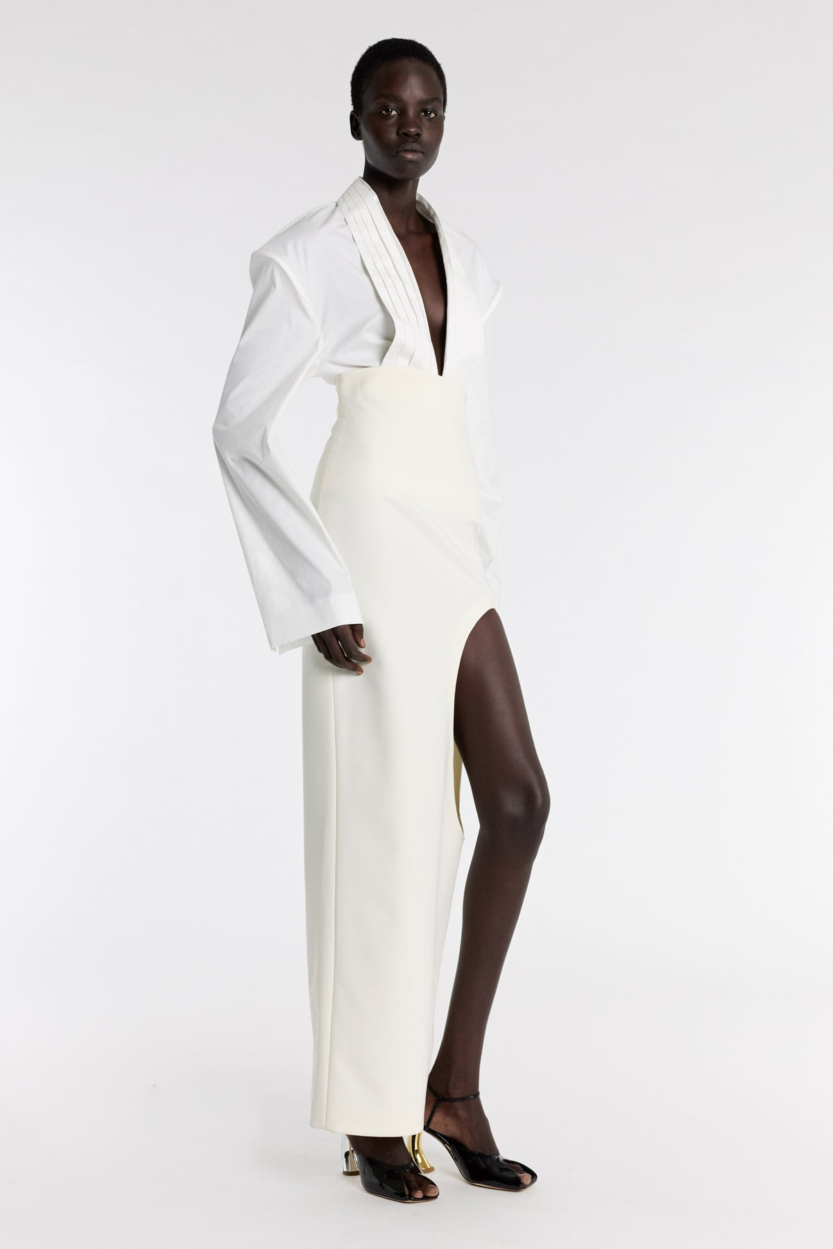 PENCIL SKIRT IVORY - 5