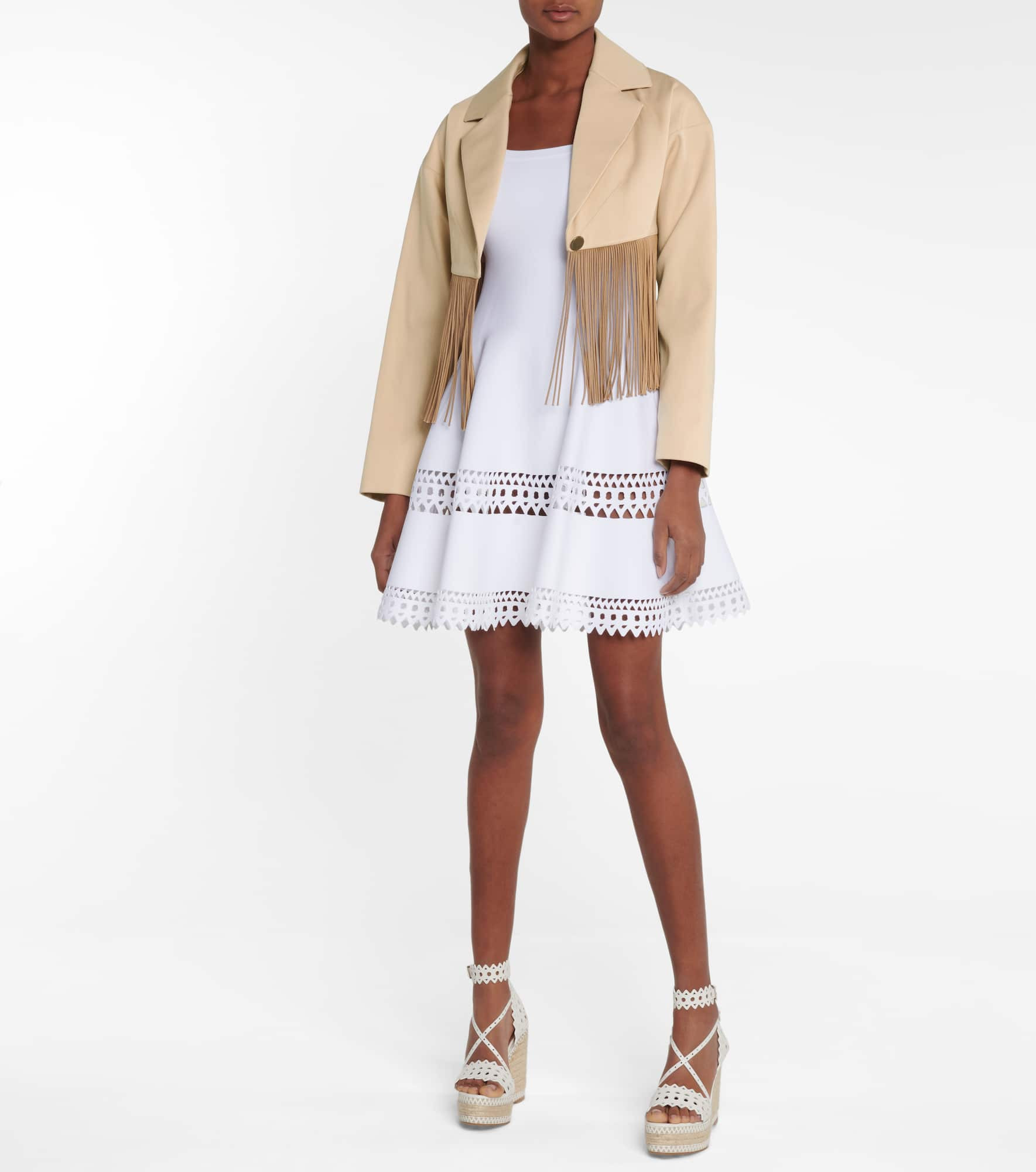 Fringed cotton blazer - 2