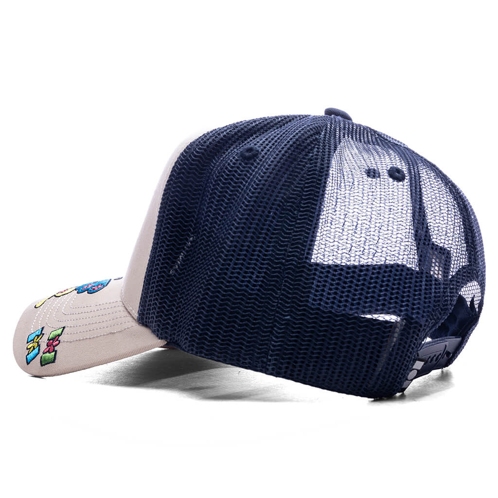 NAHMIAS 70S TRUCKER HAT - NAVY CANVAS - 4