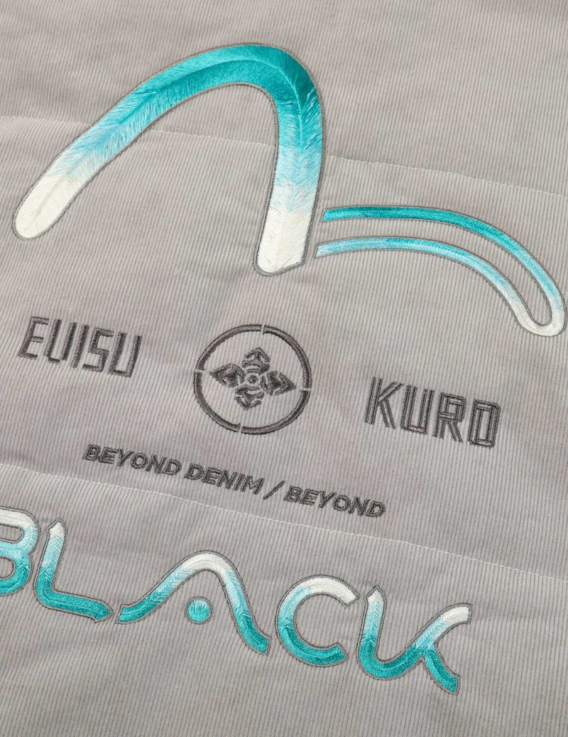 Gredient Seagull Embroidery Padded Jacket 7