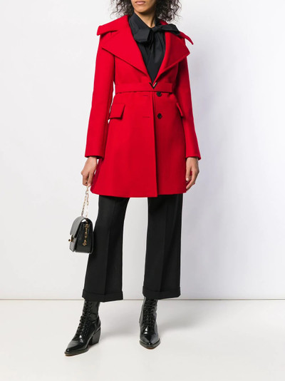 Valentino V logo belt coat outlook