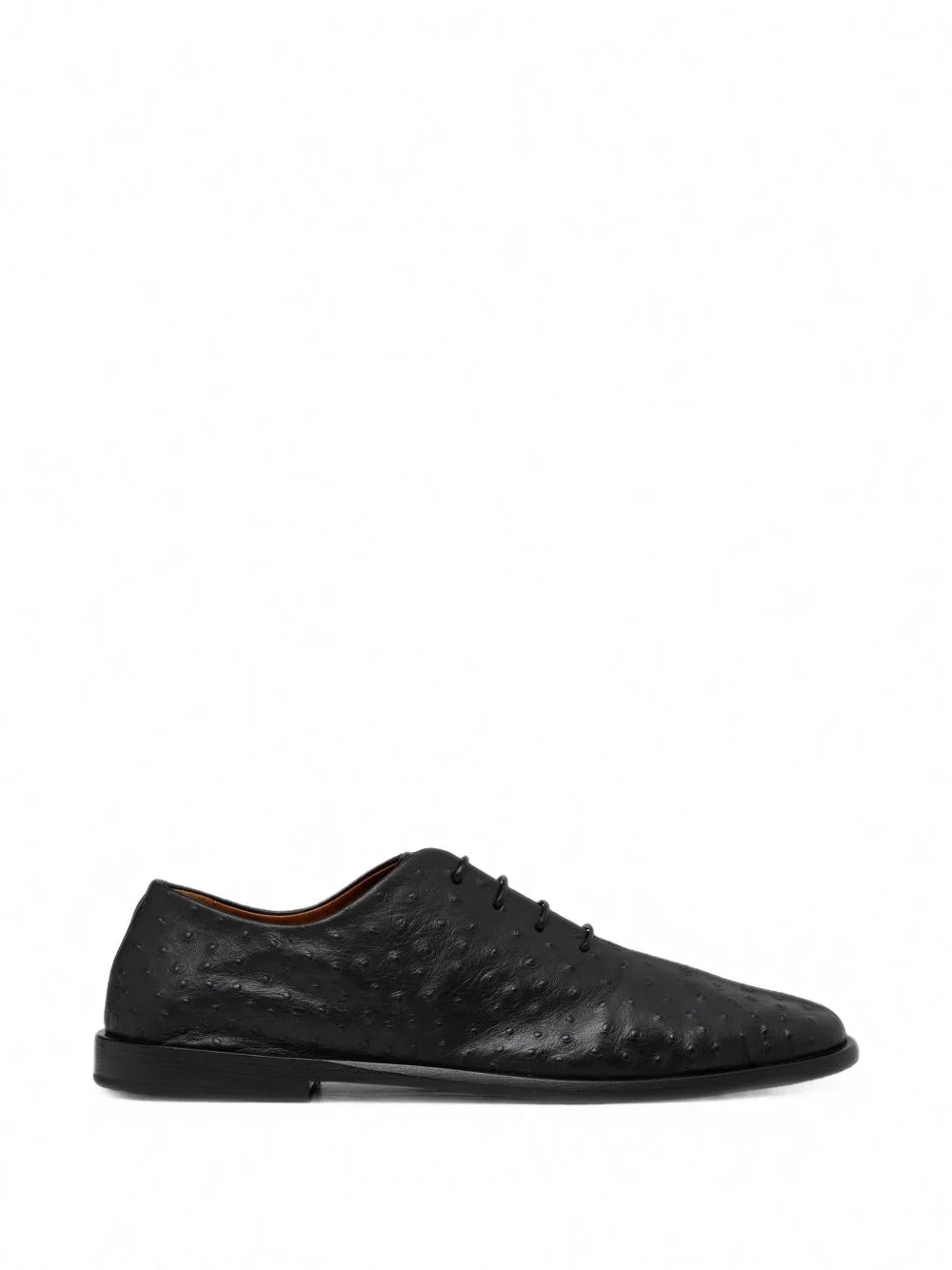 Stesa ostrich-effect panelled derby shoes - 1