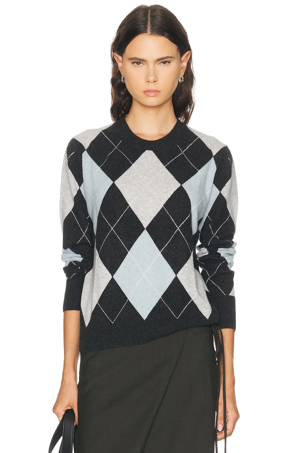 Cashmere Argyle Sweater - 1