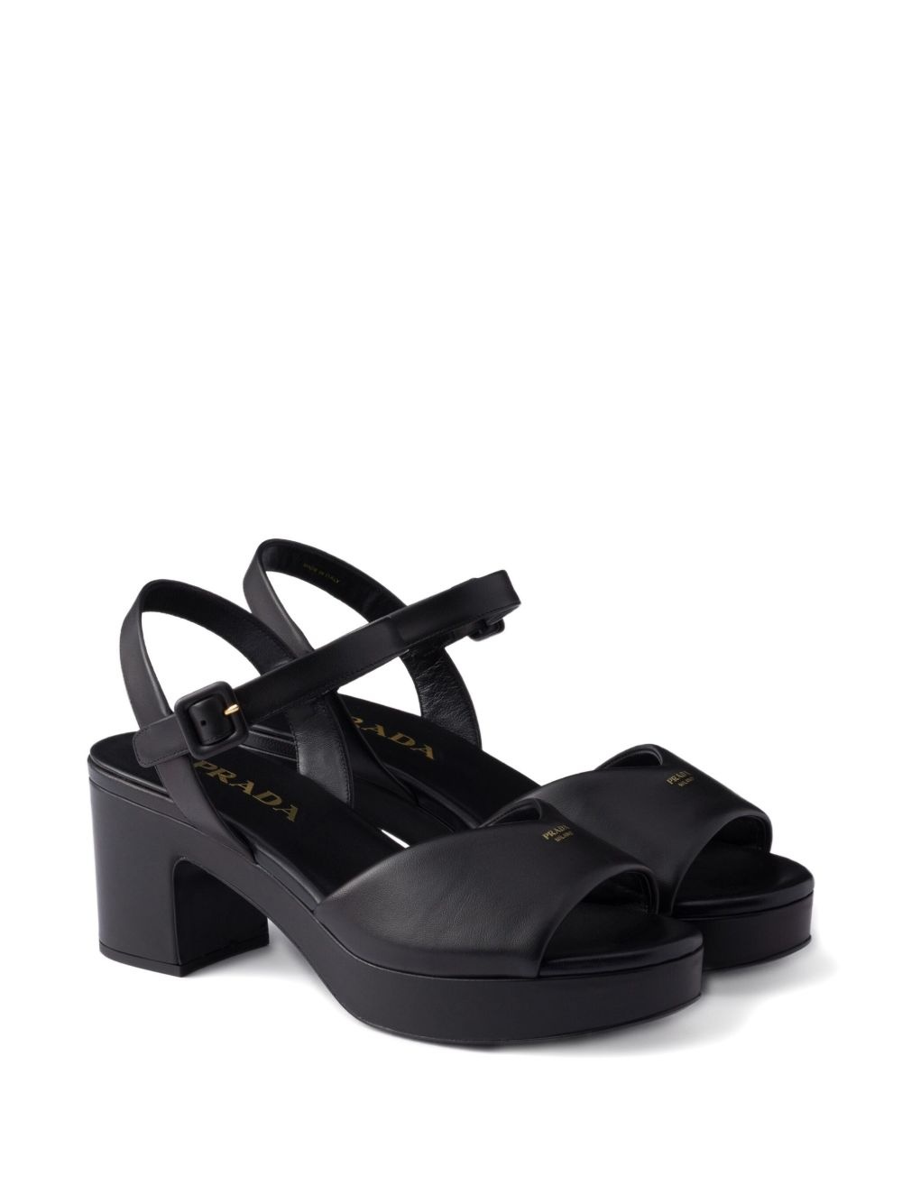 65mm buckle-strap platform sandals - 2