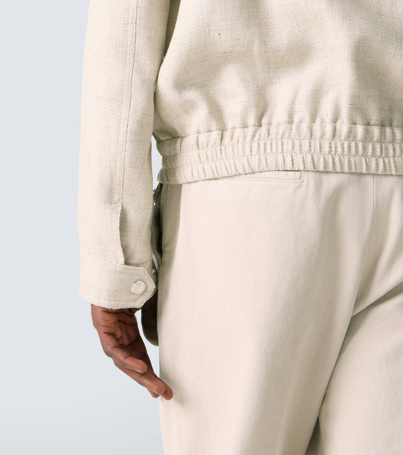 Silk, linen, and wool jacket 7