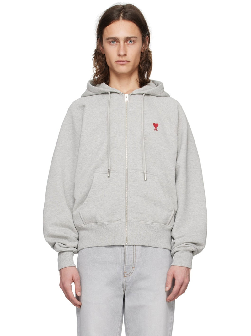Gray Ami de Cœur Hoodie - 1