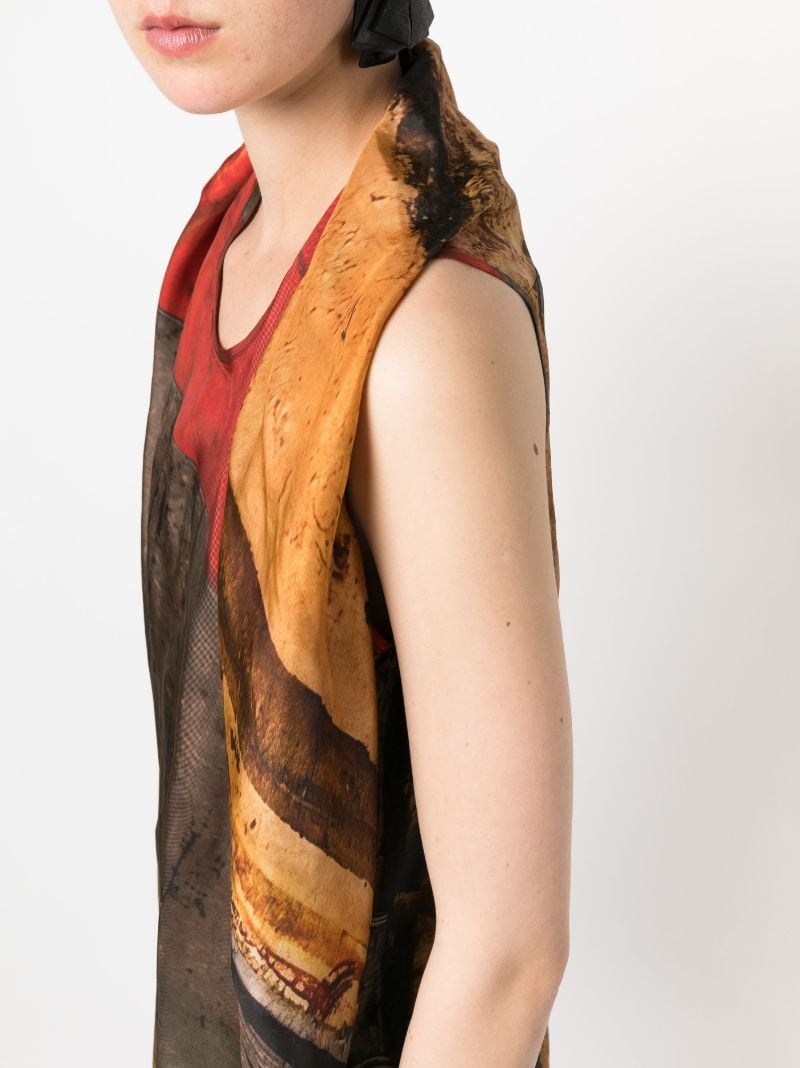 scarf-detail sleeveless blouse - 5